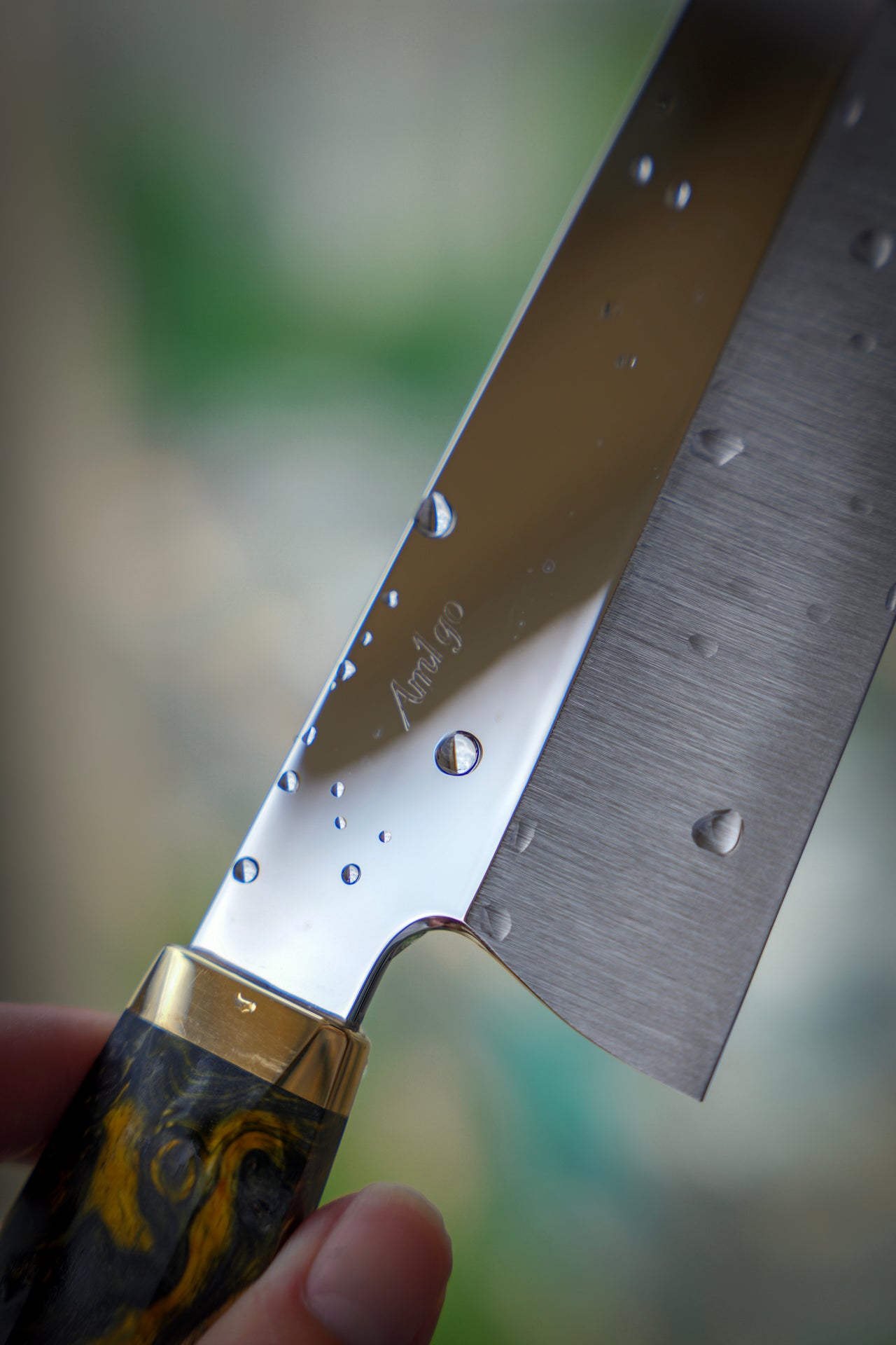 ZEN K-Tip Gyuto – Mirror Finish, Double Hollow Grind, Stainless Powder Steel