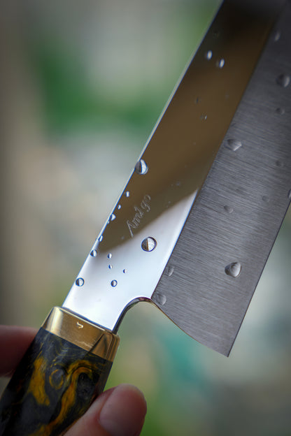 ZEN K-Tip Gyuto – Mirror Finish, Double Hollow Grind, Stainless Powder Steel