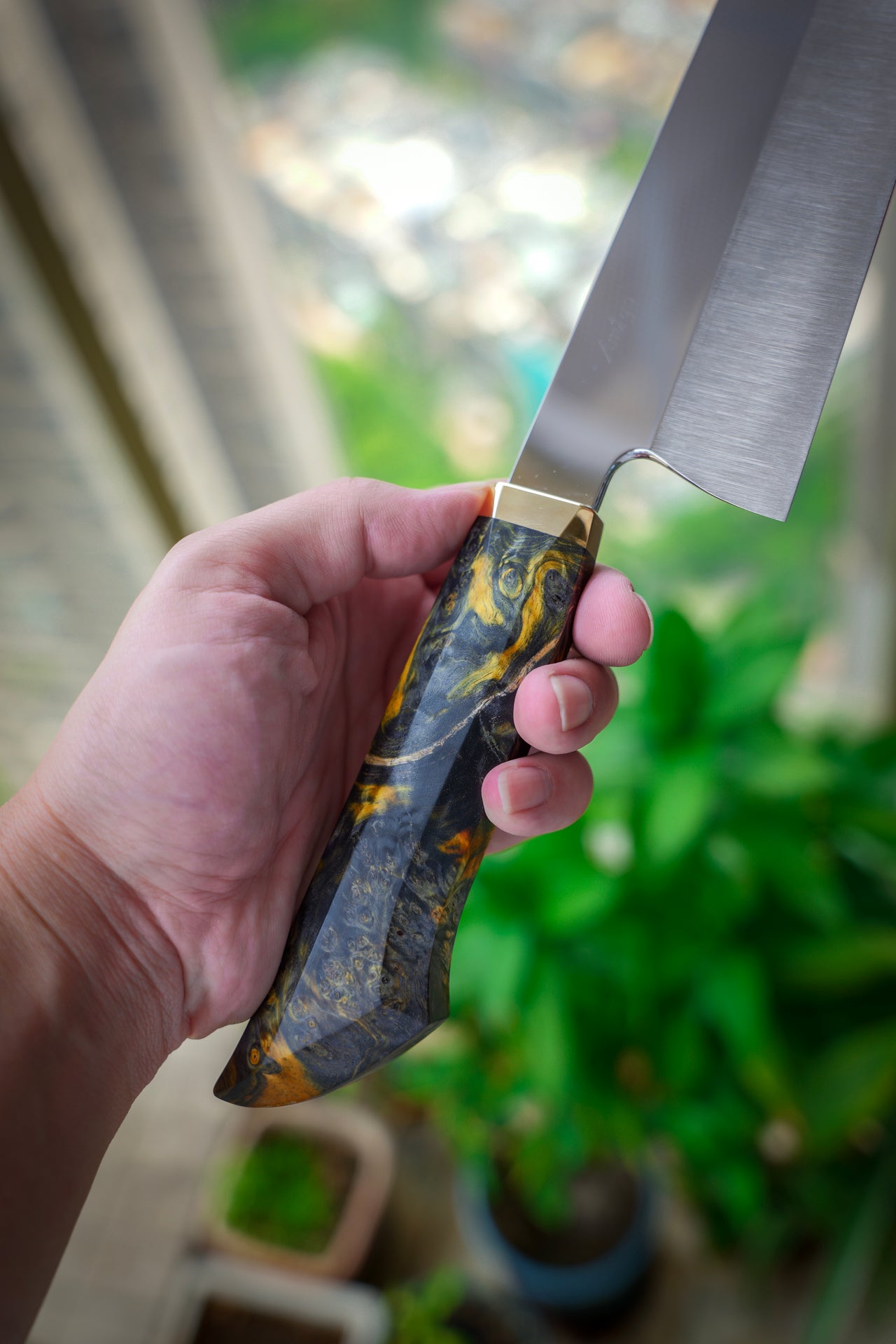 ZEN K-Tip Gyuto – Mirror Finish, Double Hollow Grind, Stainless Powder Steel