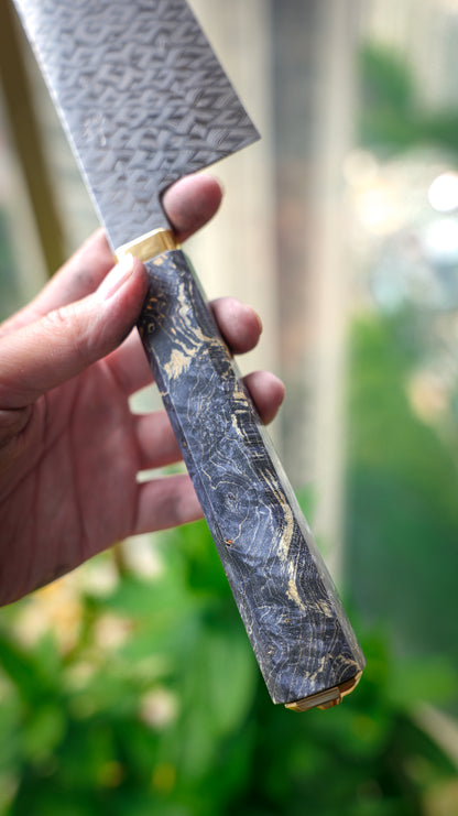 mosaic-pattern Damascus 270MM GYUTO
